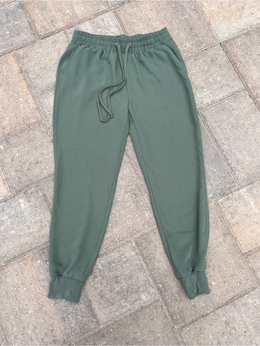 Gibson Lightweight Olive Green Jogger Pants Small